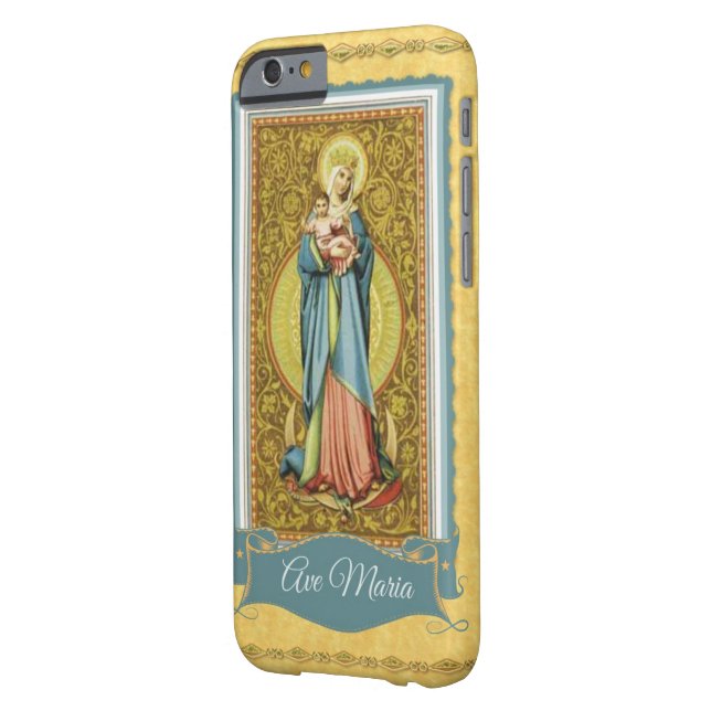 Maagd Maria Mary Jesus Katholiek Case-Mate iPhone Case (Achterkant Links)
