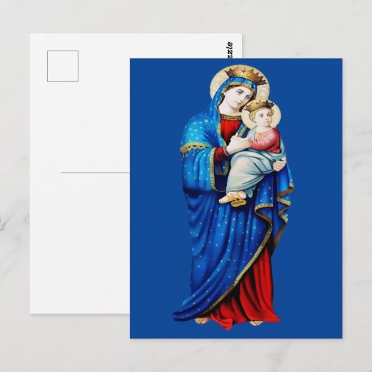 Maagd Maria met Baby Jesus Briefkaart (Voorkant / Achterkant)