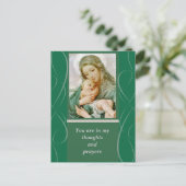 Maagd Maria met Baby Jesus Briefkaart (Staand voorkant)
