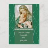 Maagd Maria met Baby Jesus Briefkaart (Voorkant)
