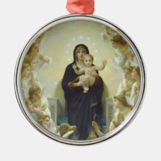 Maagd Maria met Baby Jesus en Angels Metalen Ornament