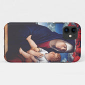 Maagd Maria met Baby Jesus en rode cherubs Case-Mate iPhone Case (Achterkant (horizontaal))