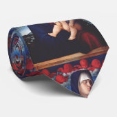 Maagd Maria met Baby Jesus en rode cherubs Stropdas (Opgerold)