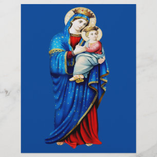 Maagd Maria met Baby Jesus Flyer