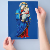 Maagd Maria met Baby Jesus Flyer (Hand)