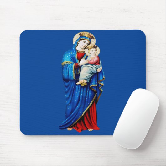 Maagd Maria met Baby Jesus Muismat (Met muis)