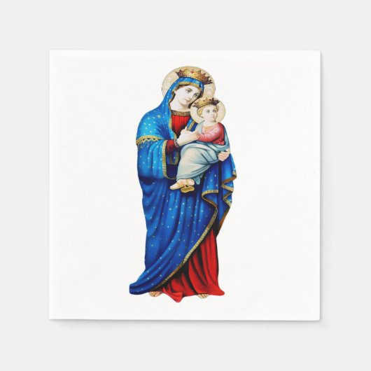 Maagd Maria met Baby Jesus Servet (Voorkant)