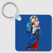 Maagd Maria met Baby Jesus Sleutelhanger (Voorkant)