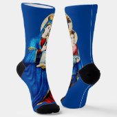 Maagd Maria met Baby Jesus Sokken (Gebogen)