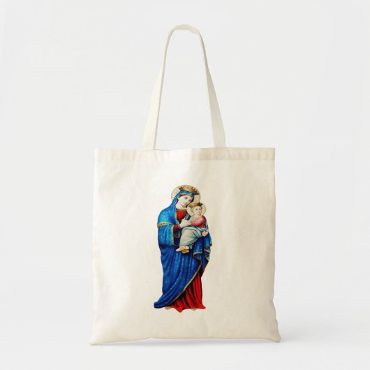 Maagd Maria met Baby Jesus Tote Bag (Voorkant)