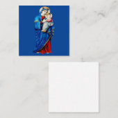 Maagd Maria met Baby Jesus Vierkante Visitekaartje (Voorkant / Achterkant)