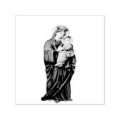 Maagd Maria met Baby Jesus Zelfinktende Stempel (Design)