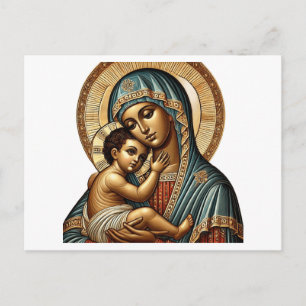 Maagd Maria met baby Jezus Christus Briefkaart