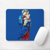 Maagd Maria met baby Jezus Muismat (Met muis)