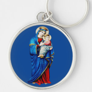 Maagd Maria met baby Jezus Sleutelhanger