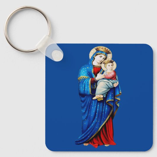 Maagd Maria met baby Jezus Sleutelhanger (Voorkant)