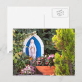 Maagd Maria met bloemen Briefkaart Capri Italië (Voorkant / Achterkant)
