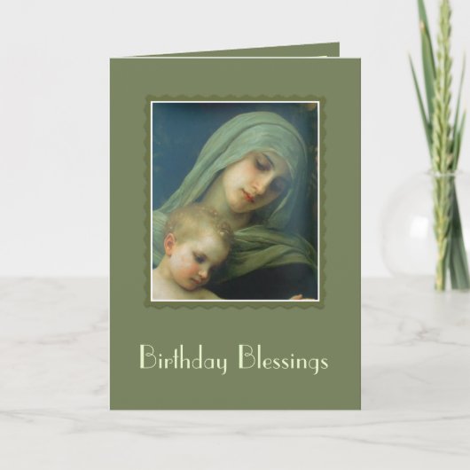 Maagd Maria met Christus Kind Jezus Kaart (Voorkant)