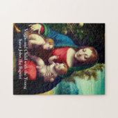 Maagd Maria met Christus Kind & St. John Baptist Legpuzzel (Horizontaal)