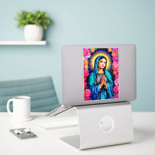 Maagd Maria met Gebedshanden Multi Size Window Sticker