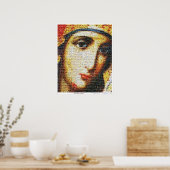 Maagd Maria met heiligen Poster (Keuken)