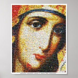 Maagd Maria met heiligen Poster