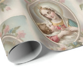 Maagd Maria met Jezus Kind Gift Wrapping Paper Cadeaupapier (Rol Hoek)