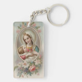 Maagd Maria met Jezus Kind Sleutelhanger (achterkant)