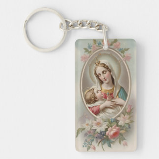 Maagd Maria met Jezus Kind Sleutelhanger