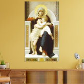 Maagd Maria met Jezus & St. Johannes de Doper Canvas Afdruk (Insitu (Woonkamer))