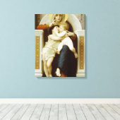 Maagd Maria met Jezus & St. Johannes de Doper Canvas Afdruk (Insitu (Houten vloer))