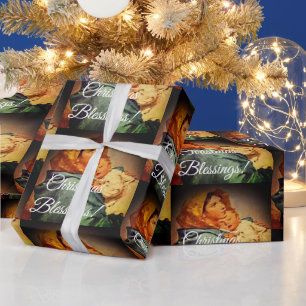 Maagd Maria met Kerstmis Cadeaupapier