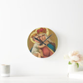 Maagd Maria met kind Jesus Acrylic Wall Clock Gift Ronde Klok (Huis)