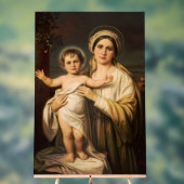 Maagd Maria met kindje Jezus Acryl Bord (Neutraal)