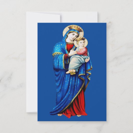 Maagd Maria met kindje Jezus Bedankkaart (Voorkant)