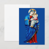 Maagd Maria met kindje Jezus Bedankkaart (Voorkant / Achterkant)