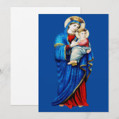 Maagd Maria met kindje Jezus Feestdagenkaart (Voorkant / Achterkant)