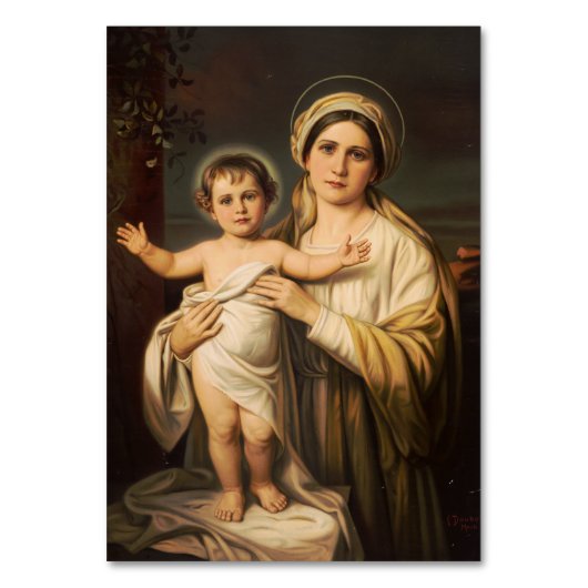 Maagd Maria met kindje Jezus  Kaart (Voorkant)