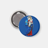 Maagd Maria met kindje Jezus Magneet (Voorkant / Achterkant)