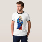 Maagd Maria met kindje Jezus T-shirt (Voorkant volledig)