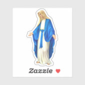 Maagd Maria met open armen vinyl Sticker (Vel)