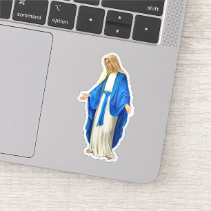 Maagd Maria met Open Armen Vinyl Sticker