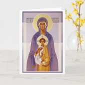 Maagd Maria Nicopea kaart (Gele Bloem)