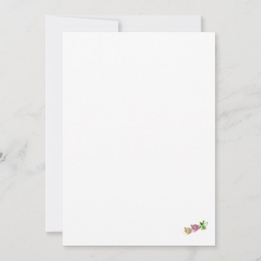 Maagd Maria Nuptial Save the Date Bladwijzer (Achterkant)