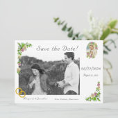 Maagd Maria Nuptial Save the Date Bladwijzer (Staand voorkant)