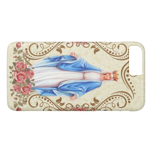 Maagd Maria Onze dame van Grace Katholiek Case-Mate iPhone Case (Achterkant (Horizontaal))