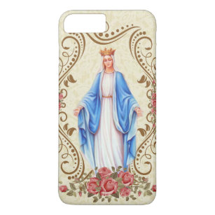 Maagd Maria Onze dame van Grace Katholiek iPhone 8/7 Plus Hoesje