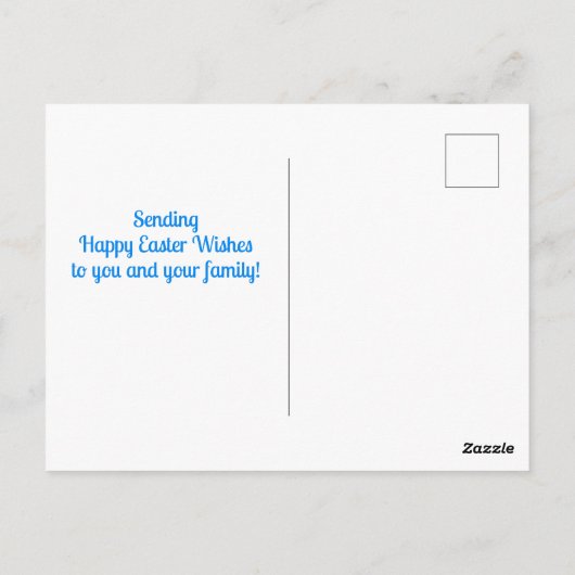 Maagd Maria Pasen Zegeningen Briefkaart (Achterkant)