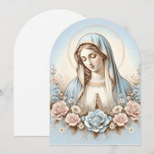 Maagd Maria - Pastelkleuren Kaart (Voorkant / Achterkant)