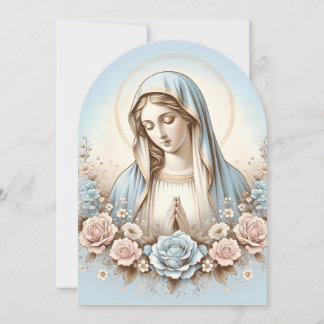 Maagd Maria - Pastelkleuren Kaart